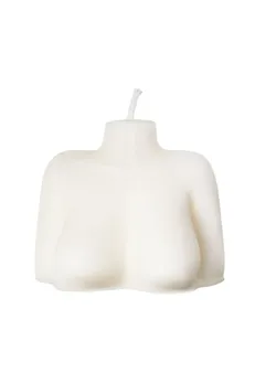 Sveća Pecado BDSM ženska silueta, bela, gr. 49