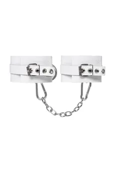 Pecado BDSM lisice, meke sa ušicama, koža, bela