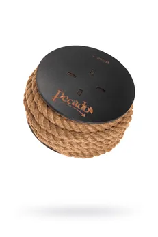 Pecado BDSM Shibari konopac, na kalemu, Juta, bež, 5m
