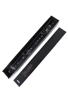 Bondažnый skup kada je greh ušao BDSM, 4 tačke fixacije, rasporka, lisice, okovi, prirodna koža, crna