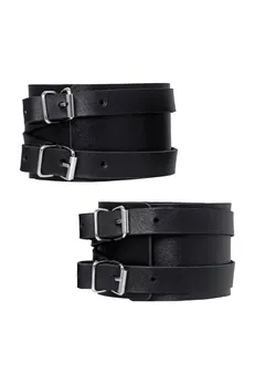 Pecado BDSM okovi, sa dve ukrštene trake, kvačilo-originalni karabin, koža