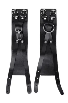 Pecado BDSM okovi, sa dve ukrštene trake, kvačilo-originalni karabin, koža