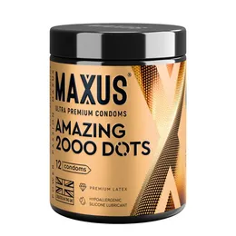 Точечные презервативы maxus amazing dots с железным кейсом