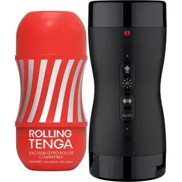 Tenga Vacuum Giro Roller 3s set: Masturbator i uređaj za okretanje i stvaranje vakuuma