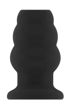 Crni Analni čep sa tunelom №49 Small Hollov Tunnel Butt Plug 3 inch - 7,7 cm.