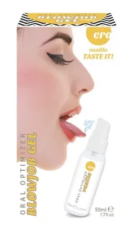 Увлажняющий гель для орального секса с ароматом ванили .