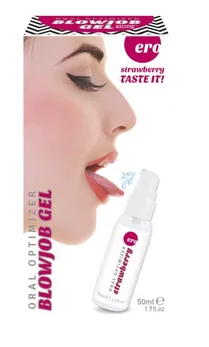 Увлажняющий гель для орального секса с ароматом клубники .