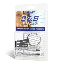 Prsten za penis sa stezaljkama za bradavice