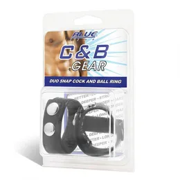 Težina penisa sa zakovicama Duo Snap Cock and Ball Ring