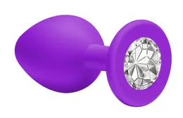Analni čep Emotions Cutie Medium Purple clear crystal 4012-06Lola