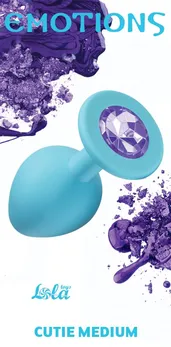 Emotions Cutie Medium Turquoise light purple crystal 4012-04Lola