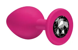 Analni čep Emotions Cutie Small Pink black crystal 4011-02Lola