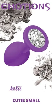 Analni čep Emotions Cutie Small Purple clear crystal 4011-04Lola