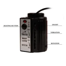 Vibrator na usisnoj čaši sa funkcijom grejanja