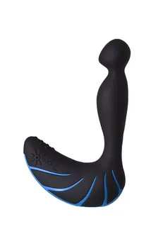 Erotist treći stimulator prostate, silikon, crni, 15,7 cm