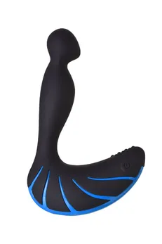 Erotist treći stimulator prostate, silikon, crni, 15,7 cm