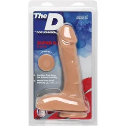 Telesni dildo na usisnoj čaši the D Super D 9 Vanilla - 22,86 cm.
