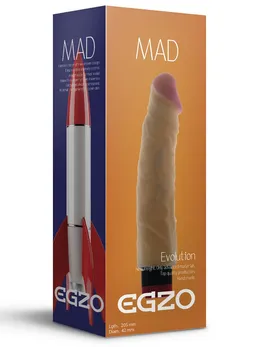 Realistični multi-speed vibrator bez skrotuma Mad Rocket .