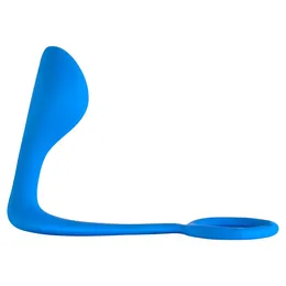 Muški Analni stimulans sa prstenom na penisu Button Anal plug Blue 4216-03lola
