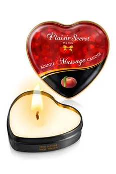 Массажная свеча с ароматом персика bougie massage candle .