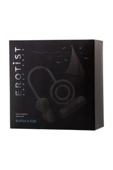 Erotist Analni čep sa dodatnom stimulacijom, silikon, Crna (541305)