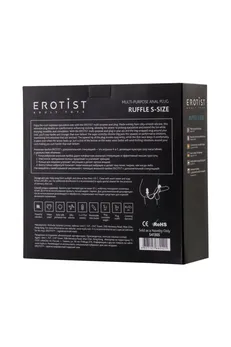 Erotist Analni čep sa dodatnom stimulacijom, silikon, Crna (541305)