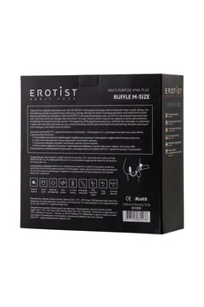 Erotist Analni čep sa dodatnom stimulacijom, silikon, Crna (541306)