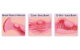 Vagina Masturbator sa dvostrukim slojem Haru dl materijala