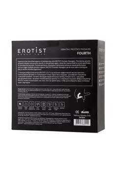 Erotist Fourth stimulator prostate, silikon, crni, 12,4 cm