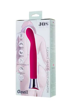 Stimulator za G tačku sa flexibilnom glavom jos GAELL, silikon, ružičasta, 21,6 cm