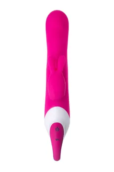 Jos Elli vibrator sa klitorisnim stimulatorom, zagrejan, silikon, roze, 21,5 cm