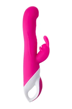 Jos Elli vibrator sa klitorisnim stimulatorom, zagrejan, silikon, roze, 21,5 cm