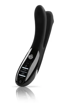 Mistim tingling Apart vibrator sa električnom stimulacijom je crn