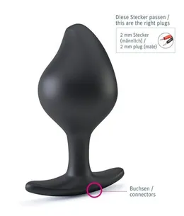 Analni pluta sa эlektrostimulяcieй Mystim e-stim butt plug Rocking Force L