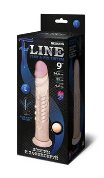 Dildo bez skrotuma na usisnoj čaši F line - 23 cm.