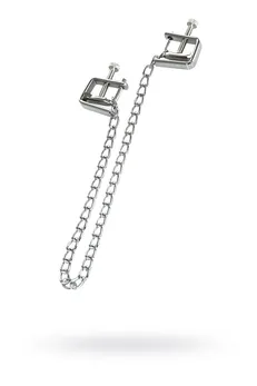 Stezaljke za bradavice Theatre bi TOIFA sa lancem, metal, srebro