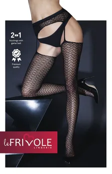 Čorape sa crtežom i tankim pojasom