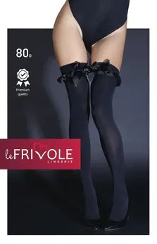 Guste čarape sa satenskim mašnama