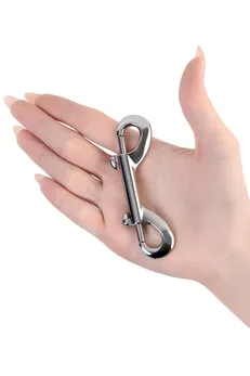 Karabin dvosmerna TOYFA Metal, metal, srebro, 9 cm