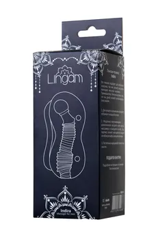 Masturbator nerealan Lingam bi TOIFA Indira, TPE, transparentan, 14 cm