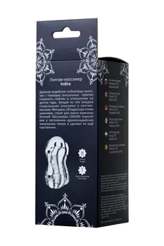 Masturbator nerealan Lingam bi TOIFA Indira, TPE, transparentan, 14 cm