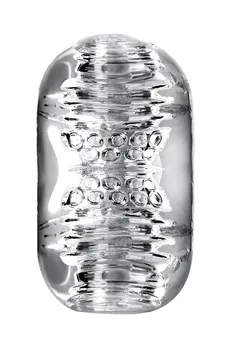 Masturbator nerealan Lingam bi TOIFA Khani, TPE, transparentan, 9 cm