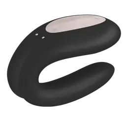 Vibracioni masažer za par satisfier Double Joi Black sa
