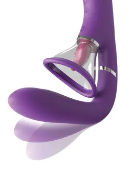 Vibrator fantazije za nju je njeno vrhunsko uživanje u Pro Purple Pipedream-u