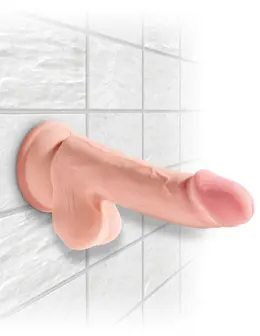 Dildo Kraljevski pijetao plus 6,5-inčni pijetao trostruke gustine sa kuglicama-Flesh Pipedream 571721PD