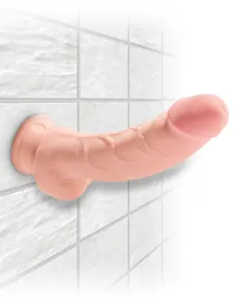 Dildo Kraljevski pijetao plus 8-inčni pijetao trostruke gustine sa kuglicama-Flesh Pipedream 571921PD