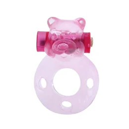 Erekcija Vibrokolco Pink Bear bi-010083