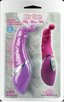 Vibrator sa reljefnim uzorkom sa ružičastom kuglicom Dolphin Plaiing