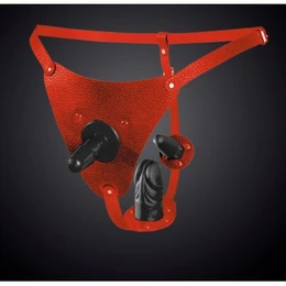 Gaćice kožne crvene univerzalne sa PIN-om za mlaznice 3152-2