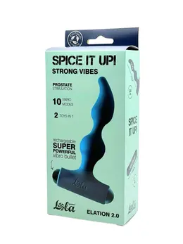 Analni čep sa punjivom vibracionom palicom Spice It Up Elation 2.0 8018-05lola